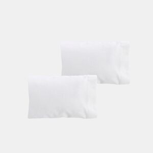 Conjunto de duas fronhas Donegal 75cm ou cama 150cm Branca