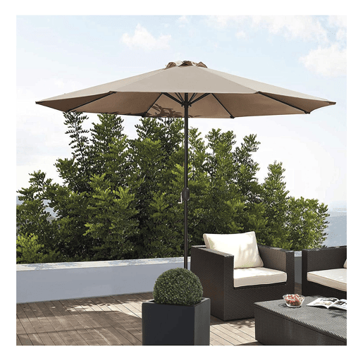 Acomoda Textil - Guarda-sol de jardim com forro anti-UV (Bege)