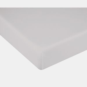 Lençol com elástico Cama Donegal 150cm Cinza Claro