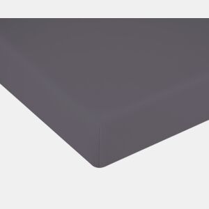 Lençol com elástico Cama Donegal 180cm Cinza Escuro