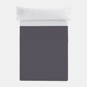 Lençol plano com elástico Cama Donegal 180cm Cinza Escuro