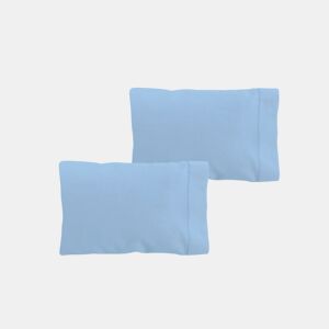 Conjunto de duas fronhas Donegal 70cm ou cama 135cm Celeste
