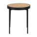 ANGEL CERDA Mesa rincón de madera y acero 52x52 ANGEL CERDA Mesa rincón de madera y acero 52x52 Natural