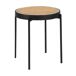 ANGEL CERDA Mesa rincón de madera y acero 52x52 ANGEL CERDA Mesa rincón de madera y acero 52x52 Natural
