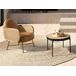 ANGEL CERDA Mesa rincón de madera y acero 66x66 ANGEL CERDA Mesa rincón de madera y acero 66x66 Natural