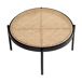 ANGEL CERDA Mesa rincón de madera y acero 66x66 ANGEL CERDA Mesa rincón de madera y acero 66x66 Natural