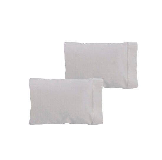 Set dos fundas de almohada donegal 70cm o cama 135cm gris claro