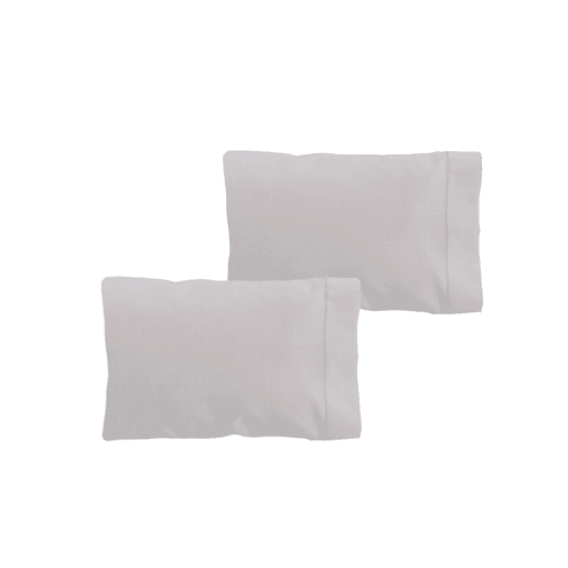 Conjunto de duas fronhas Donegal 70cm ou cama 135cm Cinza Claro