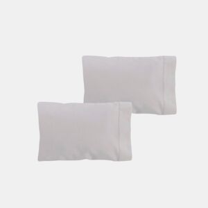 Conjunto de duas fronhas Donegal 70cm ou cama 135cm Cinza Claro