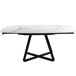 ANGEL CERDA Mesa comedor extensible ovalada barril mármol porcelánico y acero negro 178x90 ANGEL CERDA Mesa comedor extensible ovalada barril mármol porcelánico y acero negro 178x90 Negro