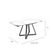ANGEL CERDA Mesa comedor extensible ovalada barril mármol porcelánico y acero negro 178x90 ANGEL CERDA Mesa comedor extensible ovalada barril mármol porcelánico y acero negro 178x90 Negro