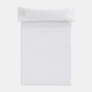 Lençol plano com elástico Cama Donegal 150cm Branco