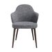 ANGEL CERDA Silla tela y polipiel gris oscuro ANGEL CERDA Silla tela y polipiel gris oscuro Ceniza