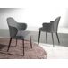 ANGEL CERDA Silla tela y polipiel gris oscuro ANGEL CERDA Silla tela y polipiel gris oscuro Ceniza