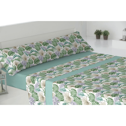 Conjunto de Lençóis Três Peças Chile Cama 90cm Aqua
