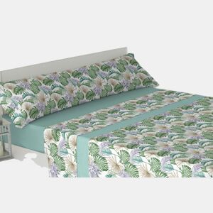Conjunto de Lençóis Três Peças Chile Cama 105cm Aqua