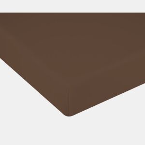 Lençol com elástico Cama Donegal 105cm Marrom