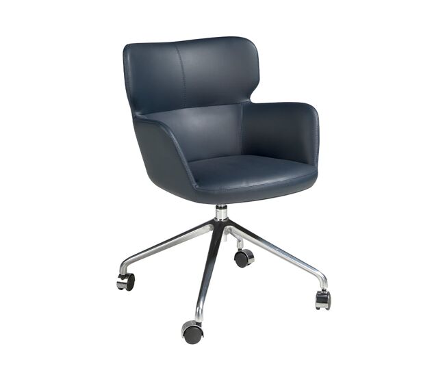 Angel cerda silla oficina giratoria polipiel azul