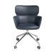 ANGEL CERDA Silla oficina giratoria polipiel azul ANGEL CERDA Silla oficina giratoria polipiel azul Inox