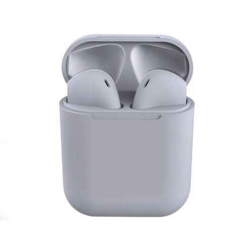 Inpodgris auriculares bluetooth inalambricos, cable de carga gris