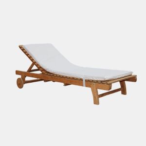 Colchão para espreguiçadeira impermeÔvel 180x60x6 cm Branco Acomoda Têxtil.