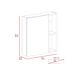 Mueble de Pared de Baño Labelle, con espejo. Mueble de Pared de Baño Labelle, con espejo. Blanco