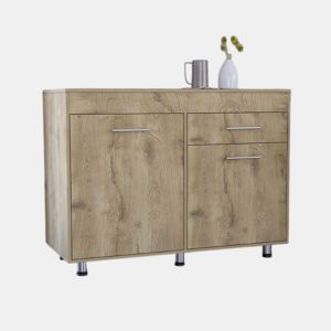 Móvel básico de cozinha Orion, com gaveta 89,5 cm L X 51,6 cm P X 120,3 cm C Branco  Macadâmia