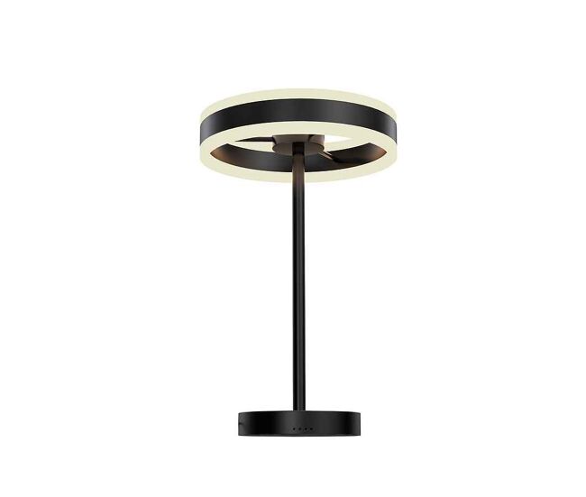 Lampara sobremesa metal color negro serie helia 30cm