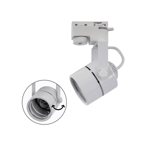 Projector de metal cor branca série ayrton 7,5cm
