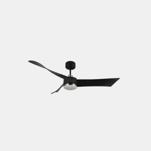 ventilador de tecto metálico cor preta série tempel 132cm