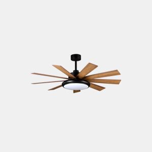 ventilador de tecto metálico cor preta série pireo 132cm