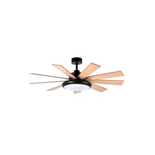 ventilador de tecto metálico cor preta série pireo 132cm