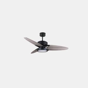 ventilador de tecto metálico cor preta série cross 132cm