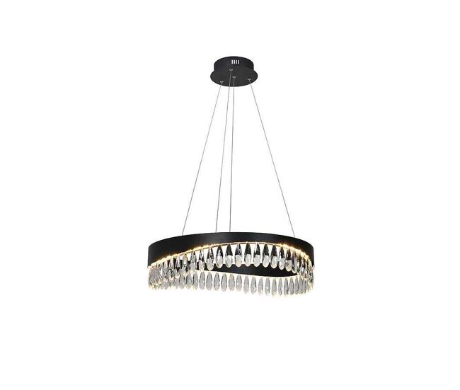 Lampara de techo metal color negro serie selene 60cm