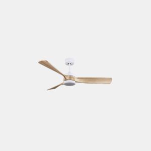 ventilador de tecto metálico cor branca série oriente 132cm