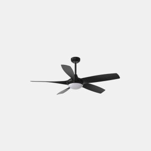 ventilador de tecto metálico cor preta série galleo 137cm
