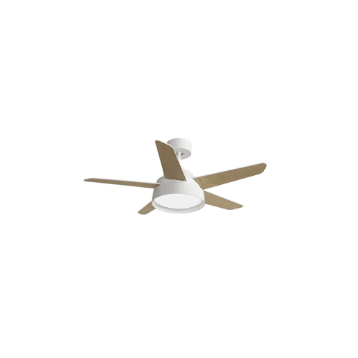 ventilador de tecto metálico cor branca série lebeche 132cm