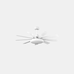 ventilador de tecto metálico cor branca série pireo 132cm