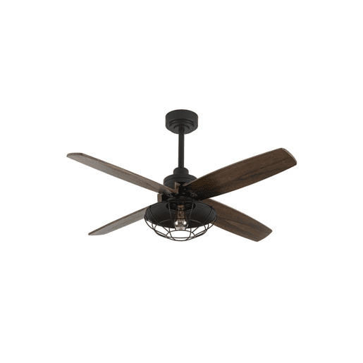 ventilador de tecto metálico cor preta aquilo series 120cm