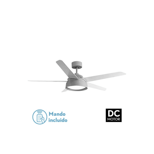 ventilador de tecto metálico cor cinzenta série lebeche 132cm