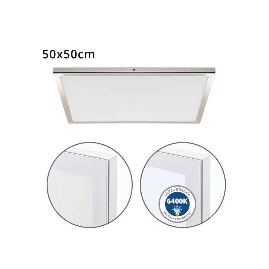 Panel Led Cuadrado Aluminio Serie Voltaire