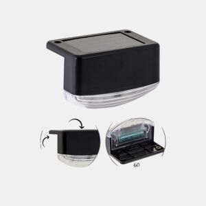 candeeiro de parede acrílico para exterior cor preta série tito 8,3cm