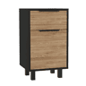 Mesa de cabeceira Kaia Z, com uma gaveta 41,2CM C X 36,3CM P X70CM A Wengue  Mel