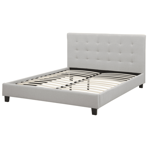 Cama de água Tecido LA ROCHELLE 180 x 200 cm Cinzento claro