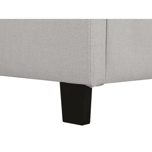 Cama de água Tecido LA ROCHELLE 180 x 200 cm Cinzento claro
