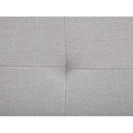 Cama de água Tecido LA ROCHELLE 160 x 200 cm Cinzento claro