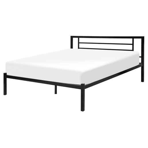 Cama Metal CUSSET 160 x 200 cm Preto