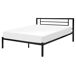 Beliani Cama Acero CUSSET Beliani Cama Acero CUSSET Negro