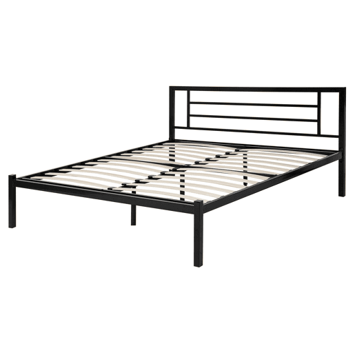 Cama Metal CUSSET 160 x 200 cm Preto