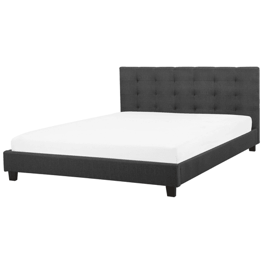 Cama de água Tecido LA ROCHELLE 180 x 200 cm Cinzento escuro